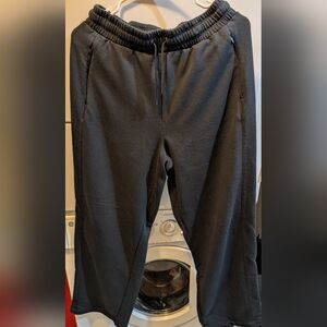 Mondetta Women's Wide Leg Black Sweatpants